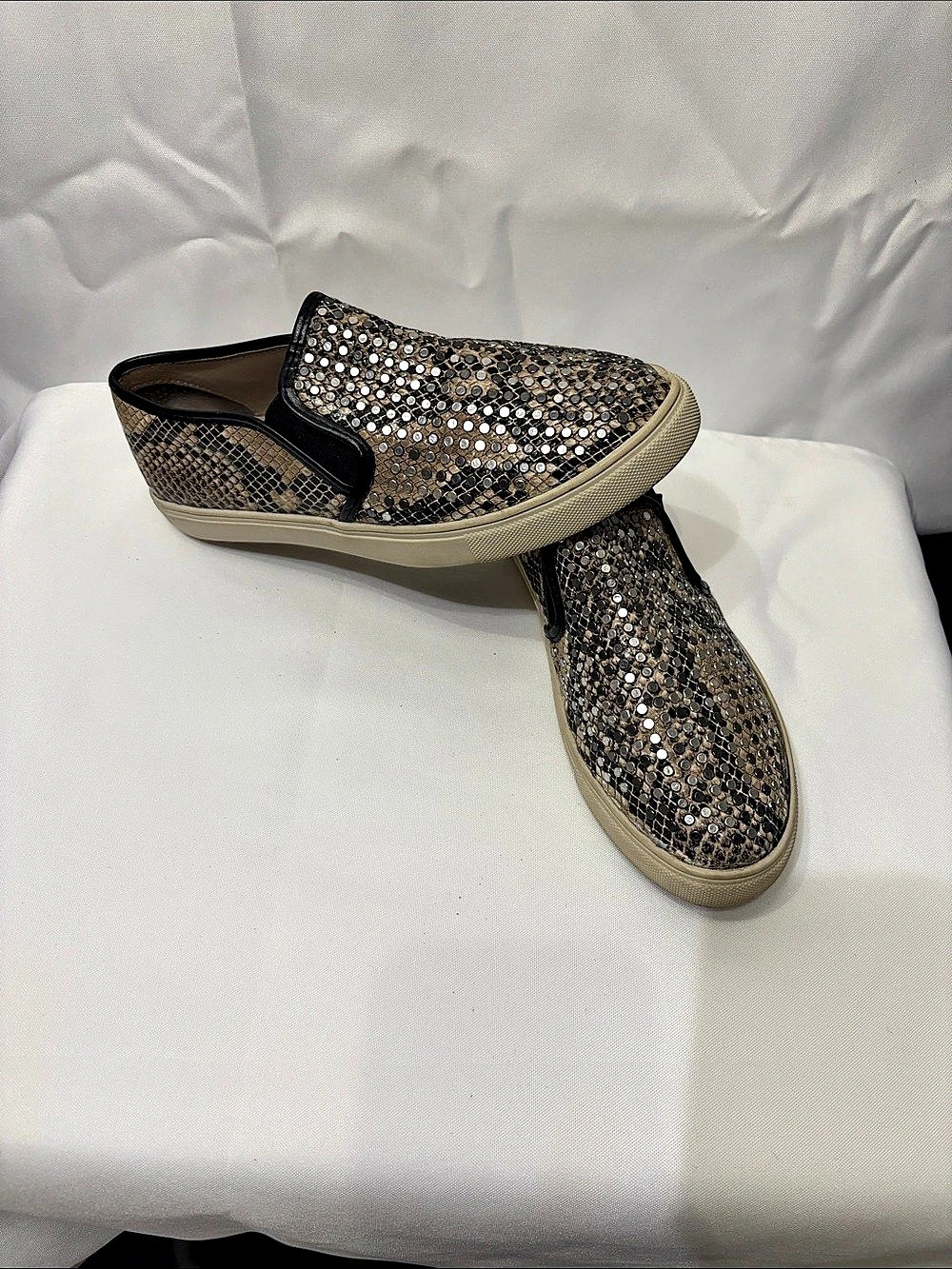 Steve Madden Eros Animal Print Slip-On Sneakers Size 8